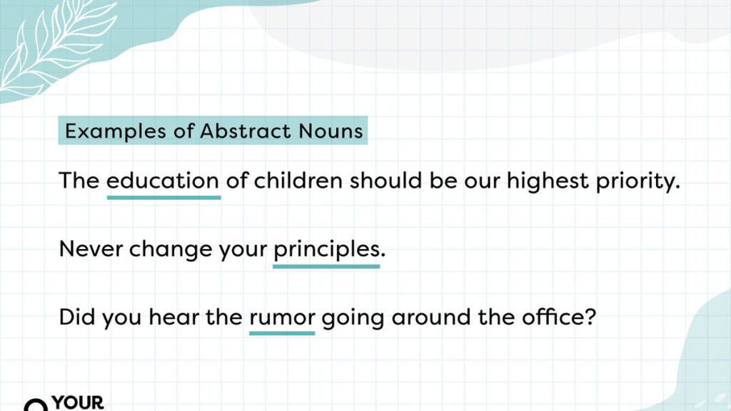 10 clear abstract noun examples to enhance your writing