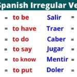 10 common irregular verbs in spanish with examples