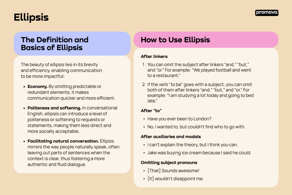 10 examples of ellipses in grammar for clear writing