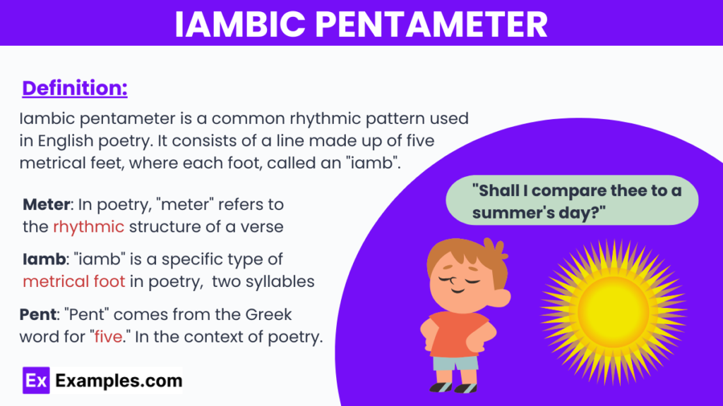 10 iambs examples that highlight poetic rhythm