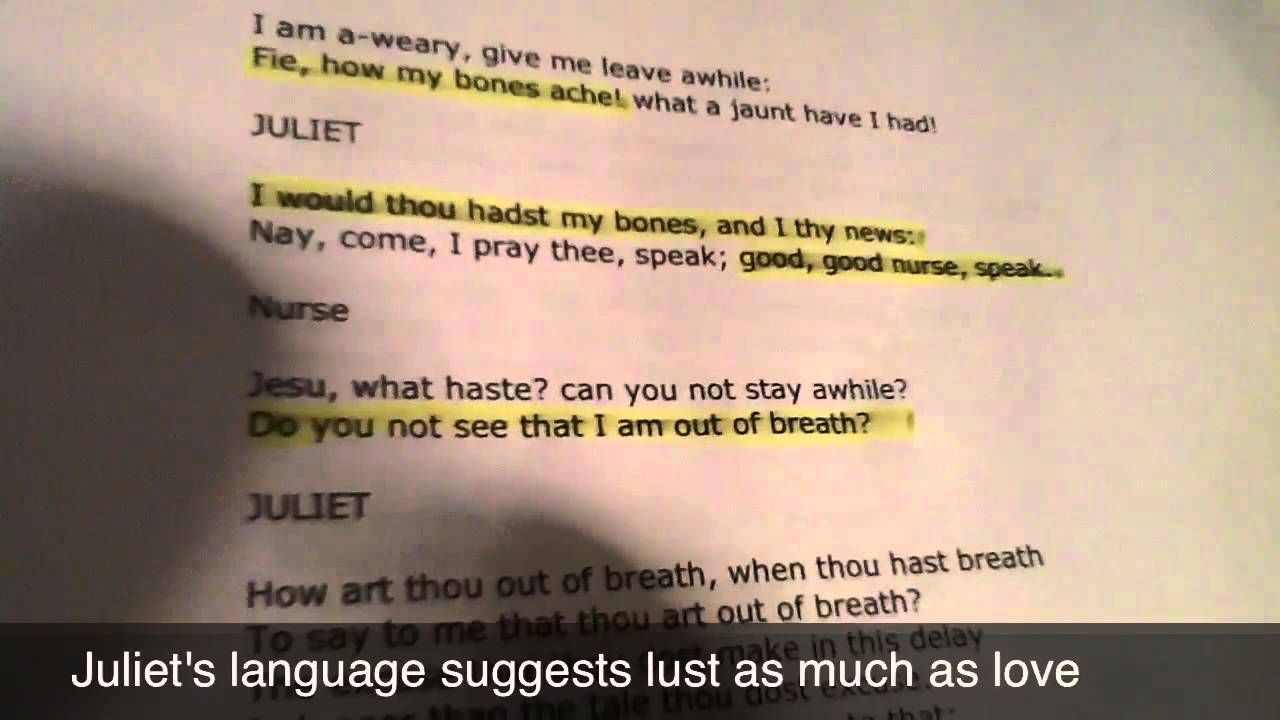 3 examples of humor in romeo and juliet act 2 scene 5