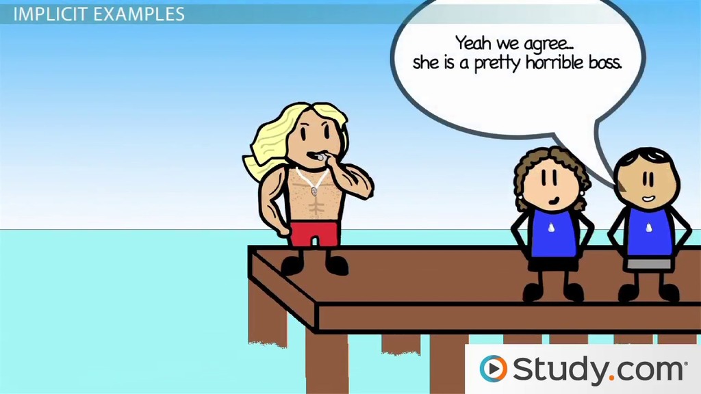 5 examples of implicit sentences in everyday conversations