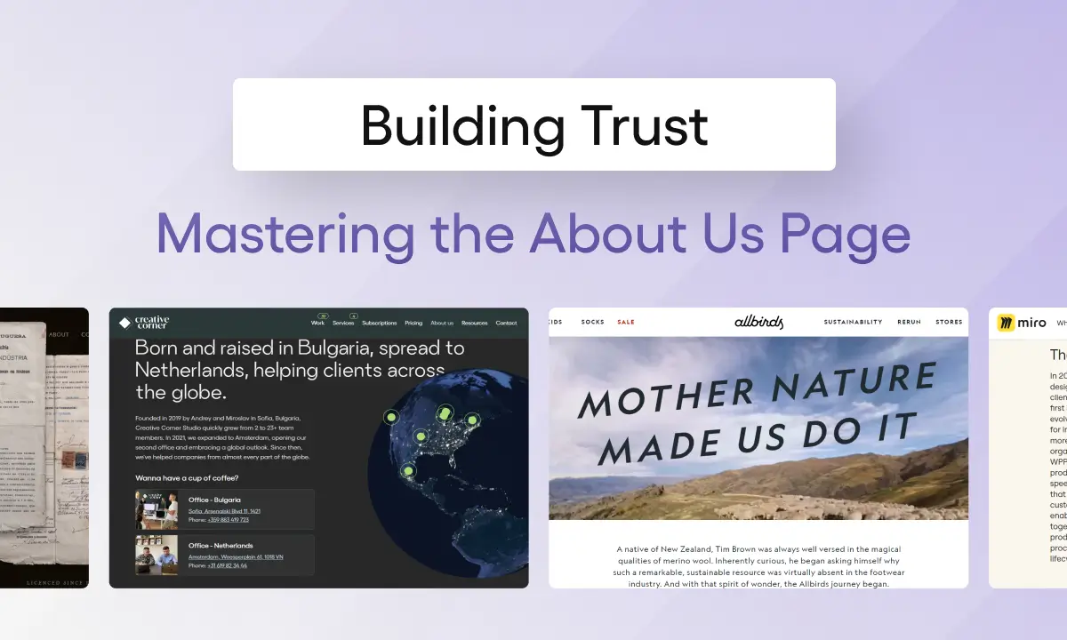 about us page examples that build trust