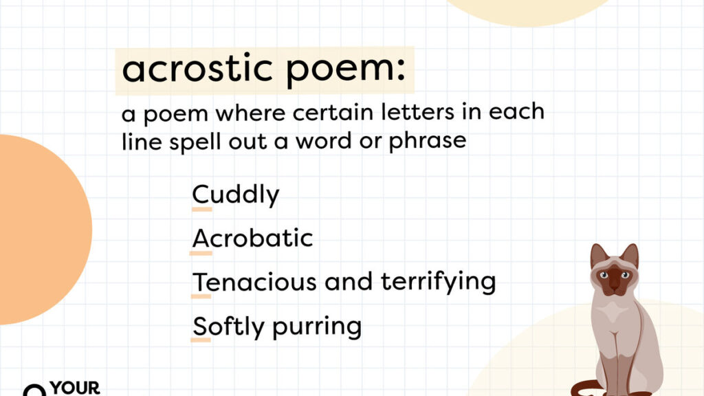 acrostic poem examples for inspiration