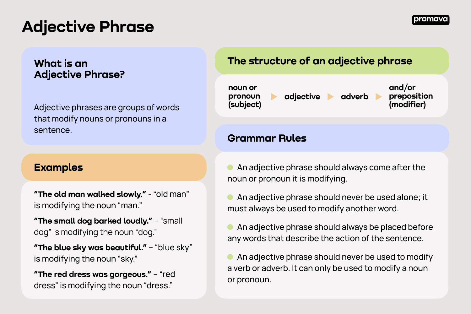 adjectival phrase examples to enhance your writing