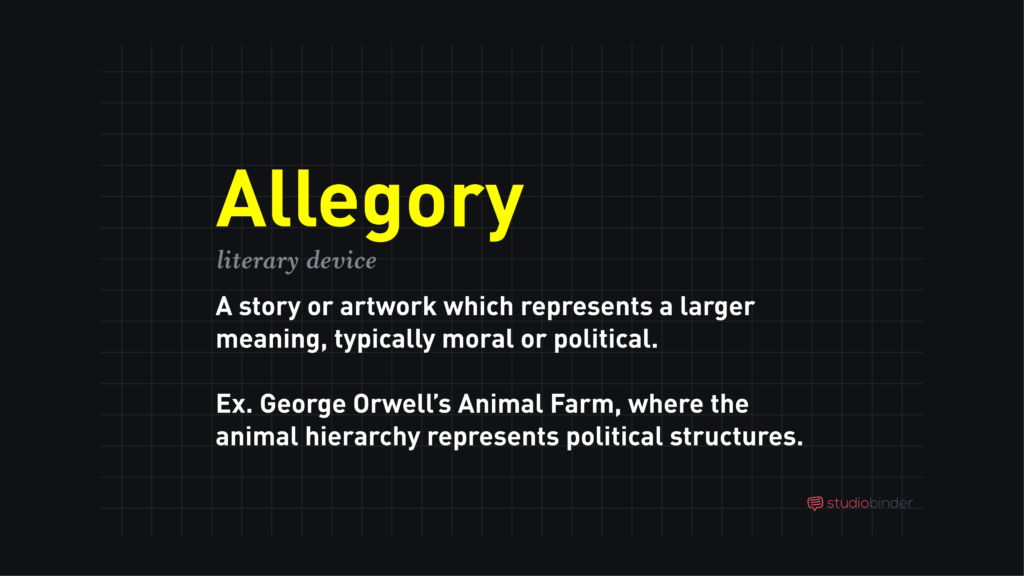 allegory in a sentence key examples explained