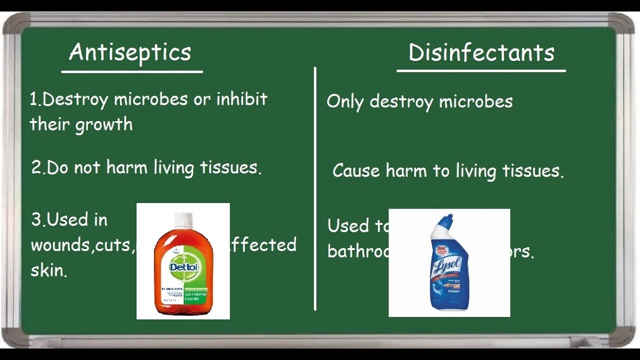 antiseptic vs disinfectant key examples and uses explained