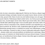 apa abstract example for academic writing