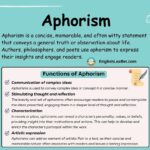 aphorism examples in literature insightful expressions explored