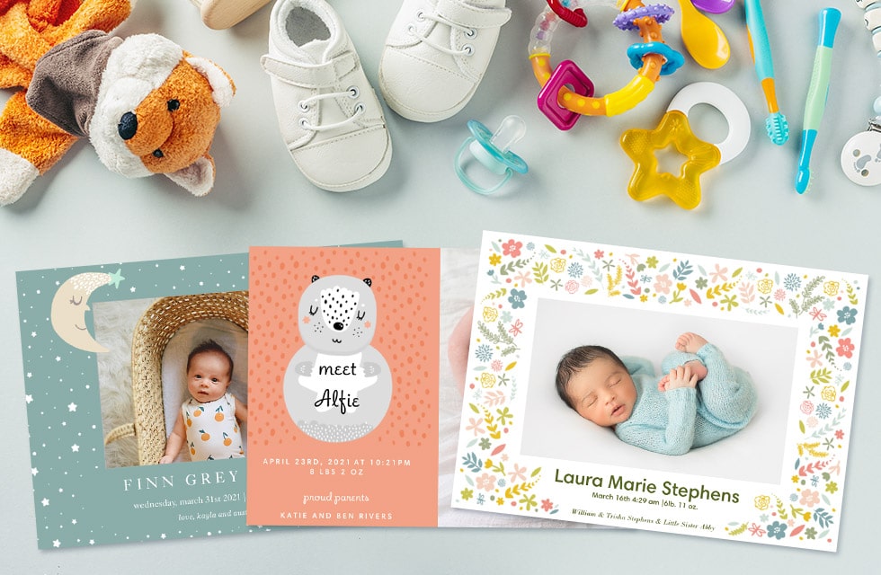 baby announcement wording examples for every style