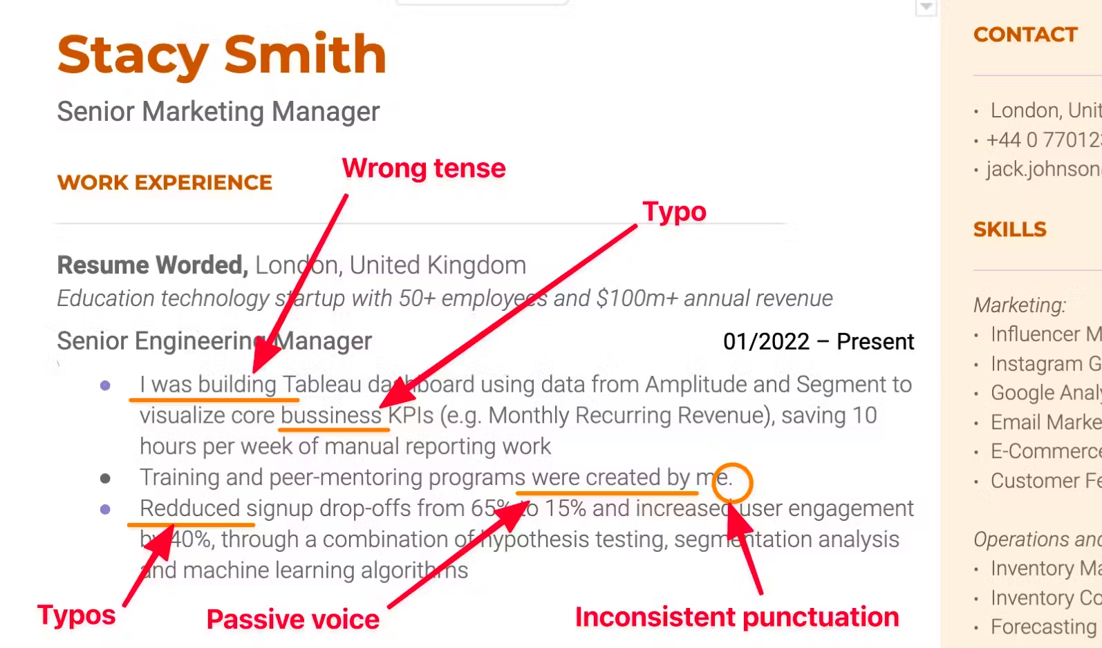 bad resume examples to avoid for job success