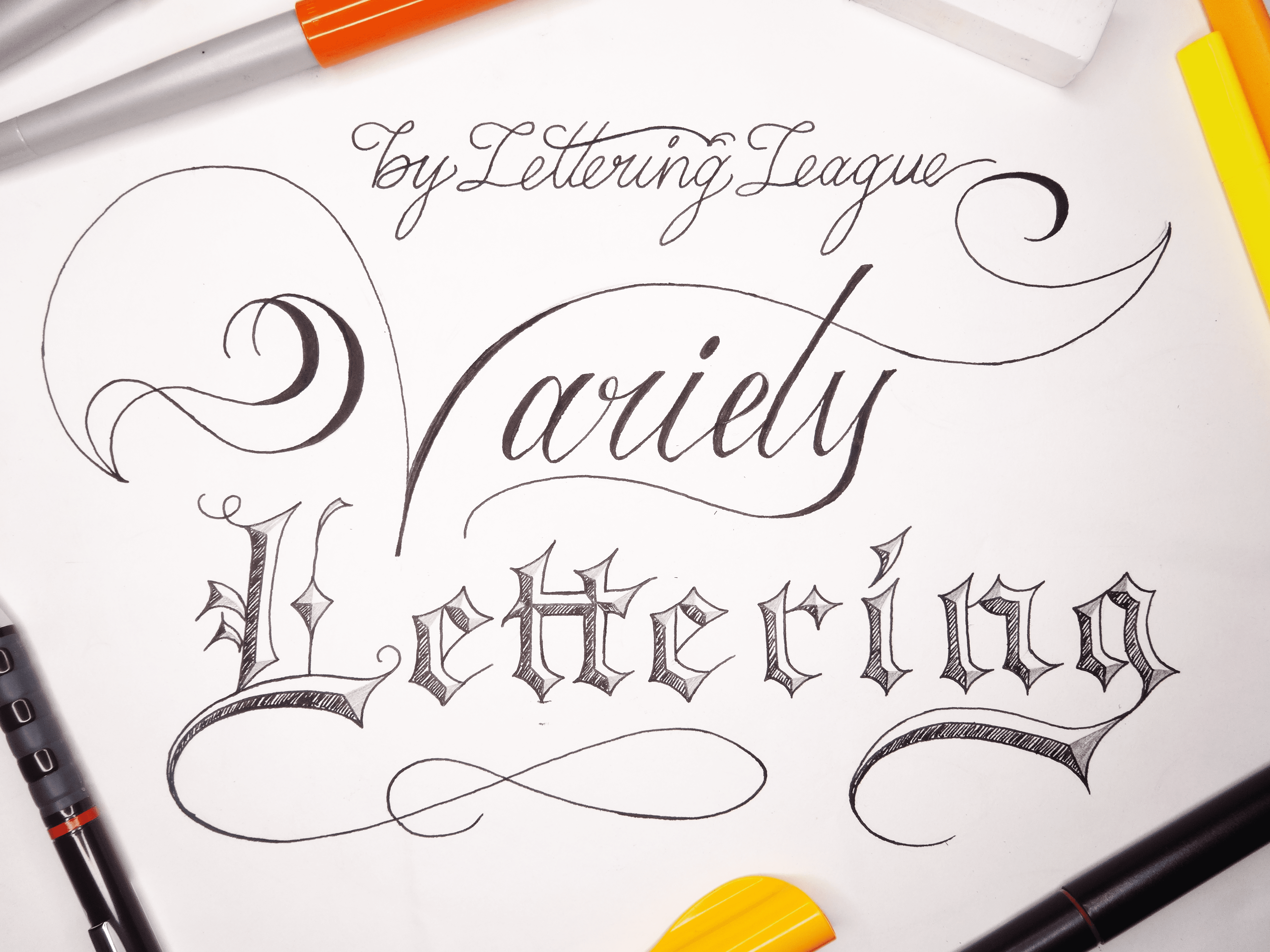 beautiful calligraphy alphabet styles and examples 3
