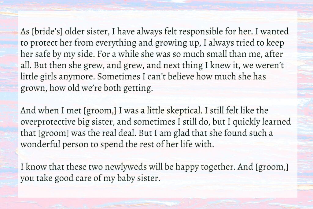 Image 2 for Brother Of Bride Speech Template