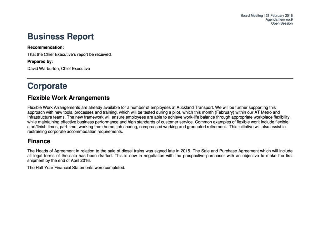 business report example formats and tips