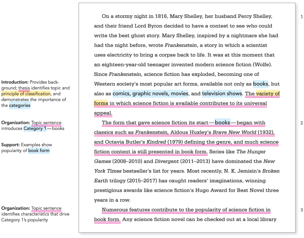 classification essay examples pdf for easy writing