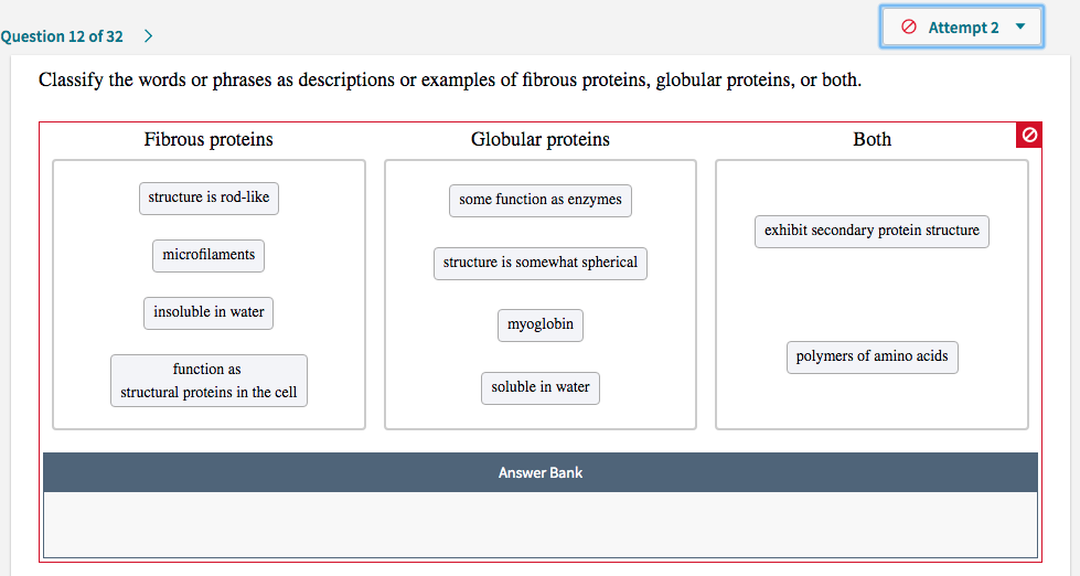 classifying descriptions and examples of fibrous proteins