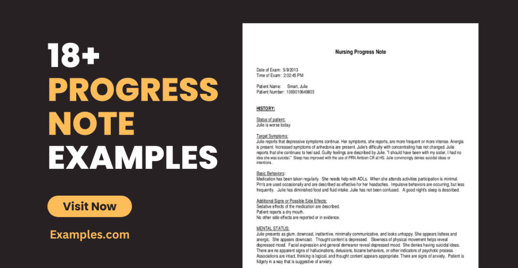client progress notes sample pdf formats to use