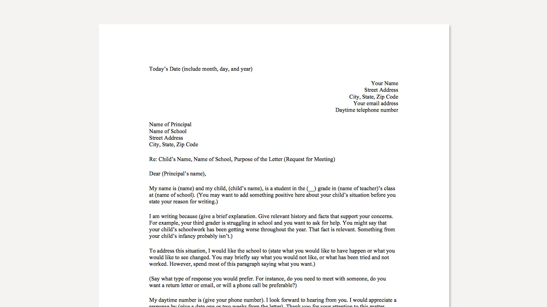 complaint letter examples to resolve issues