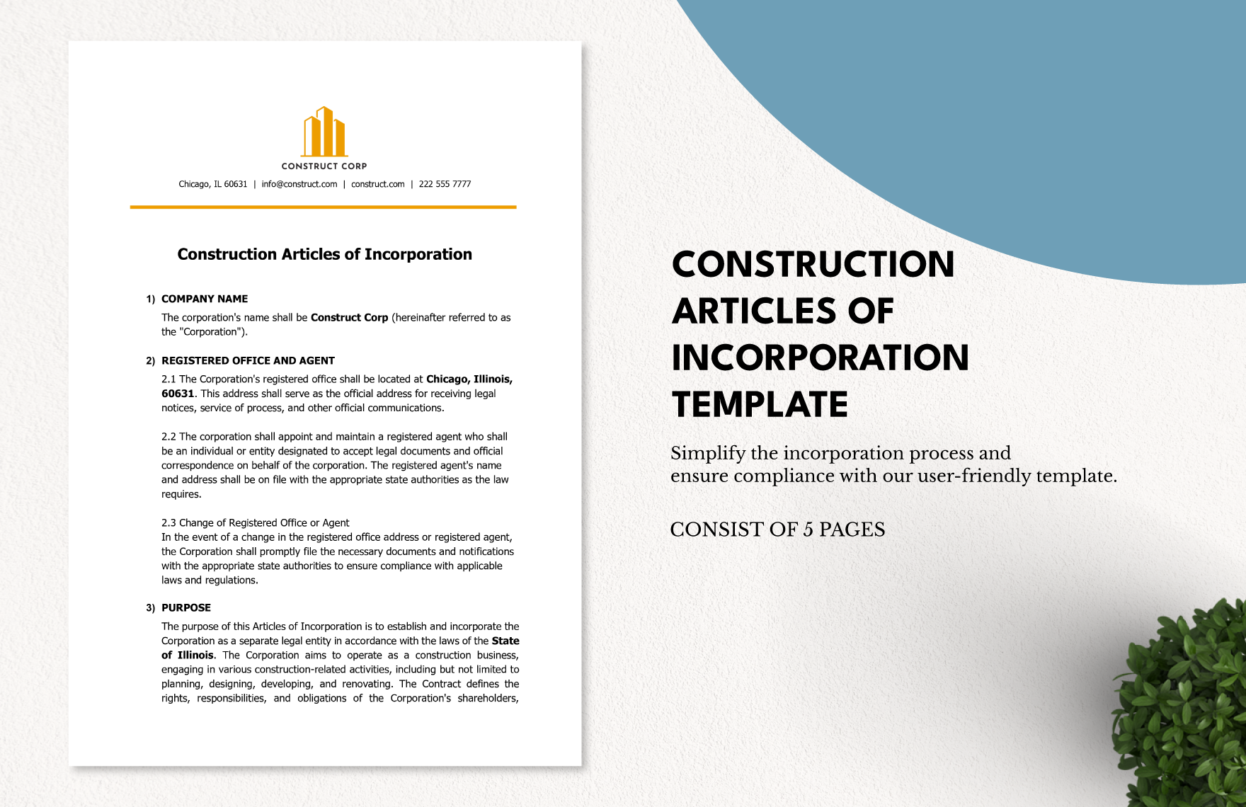 comprehensive articles of incorporation sample for your business