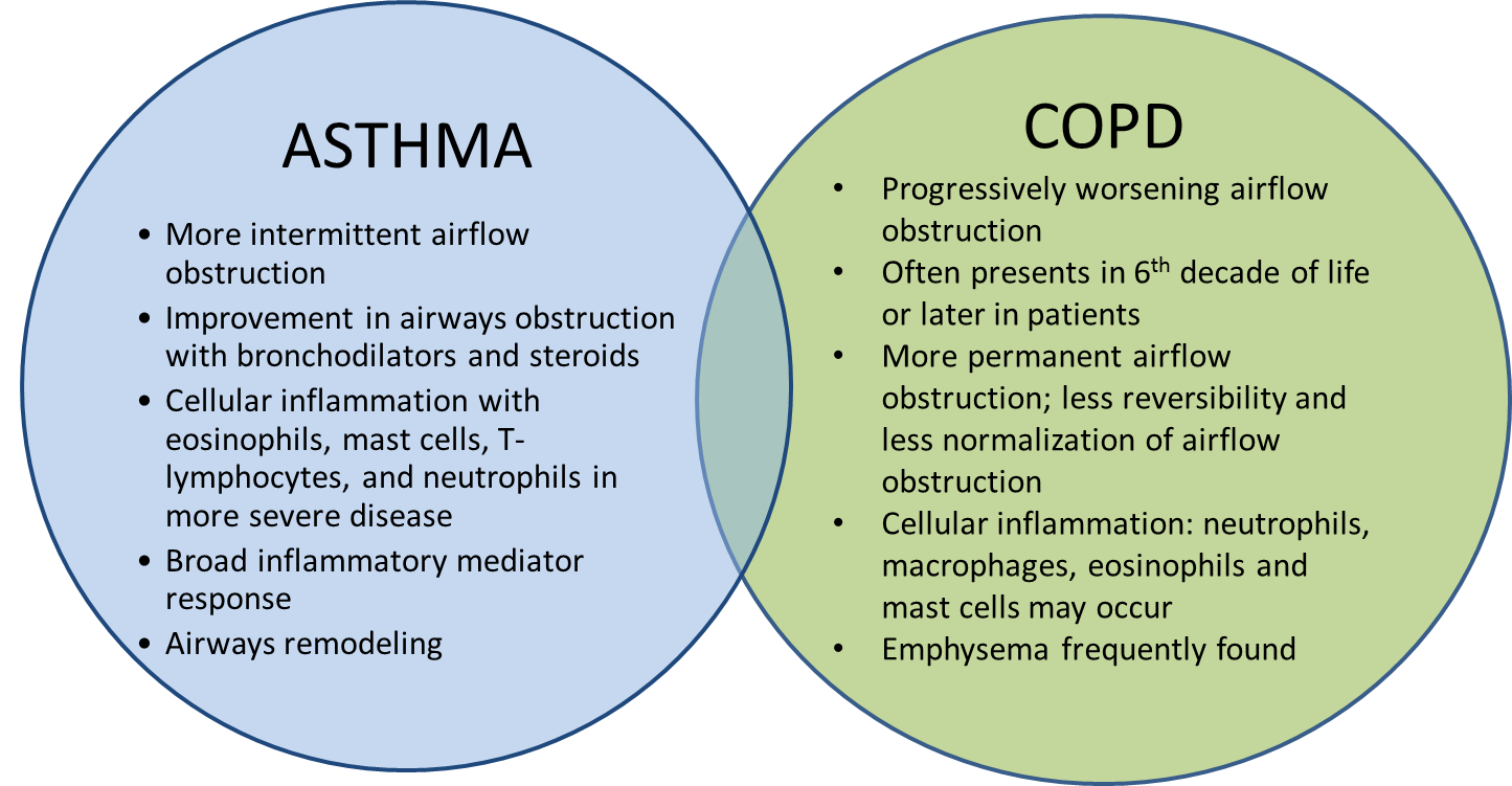 copd and asthma key differences and examples