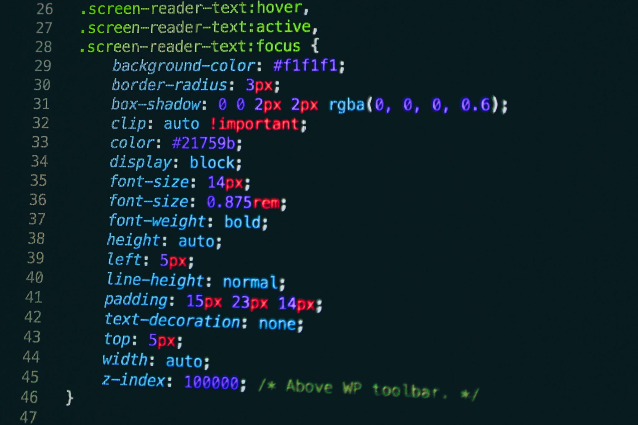 css code examples and best practices for design