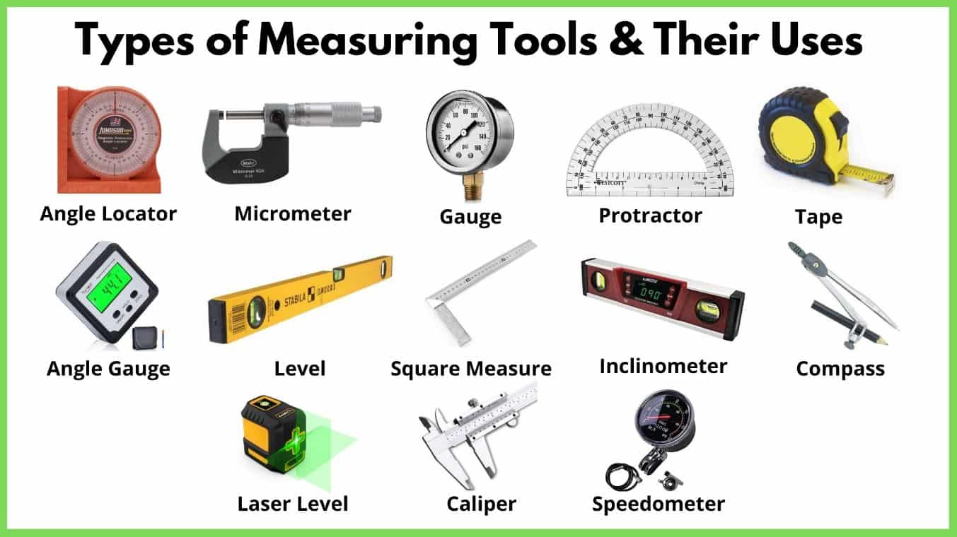 different types of measuring tools examples and uses