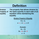 division property of equality with examples
