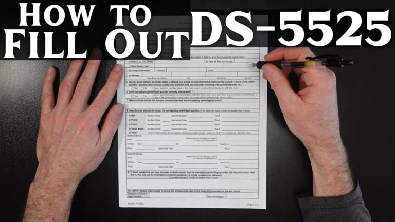 DS-5525 Form: Key Features and Examples