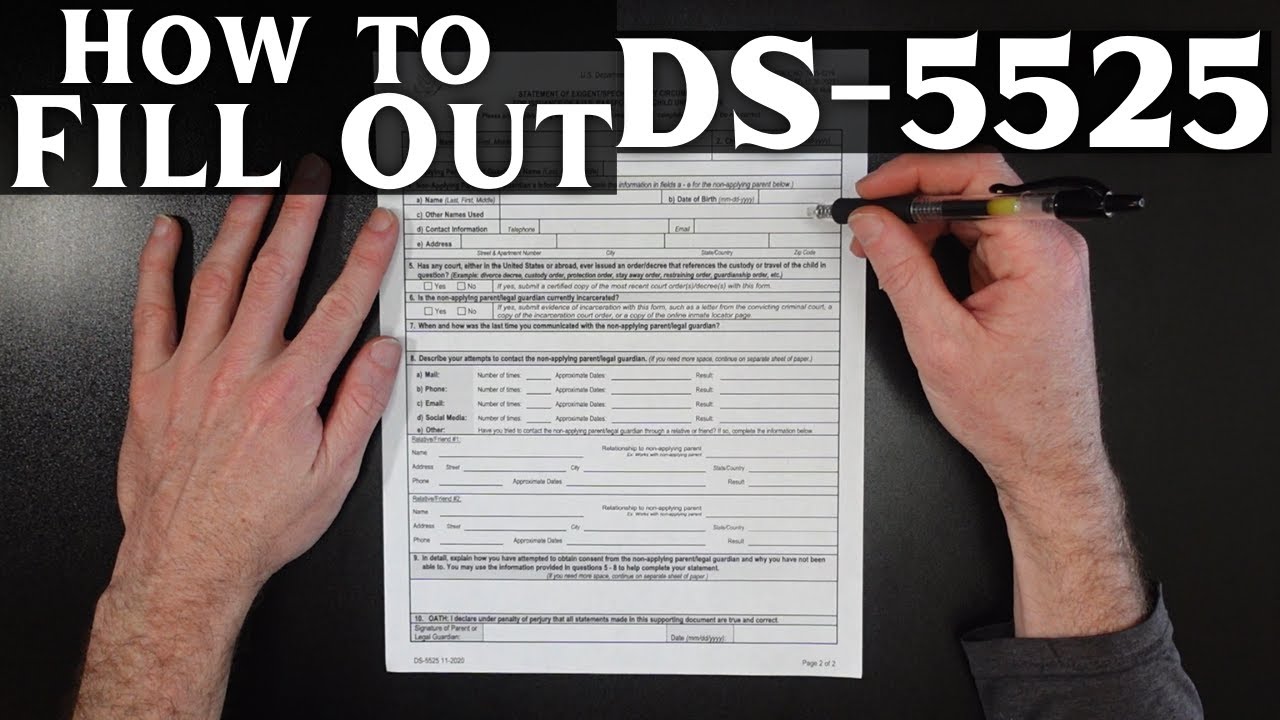 ds 5525 form key features and examples
