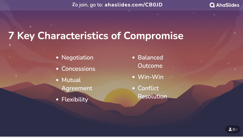 examples highlighting the benefits of compromise