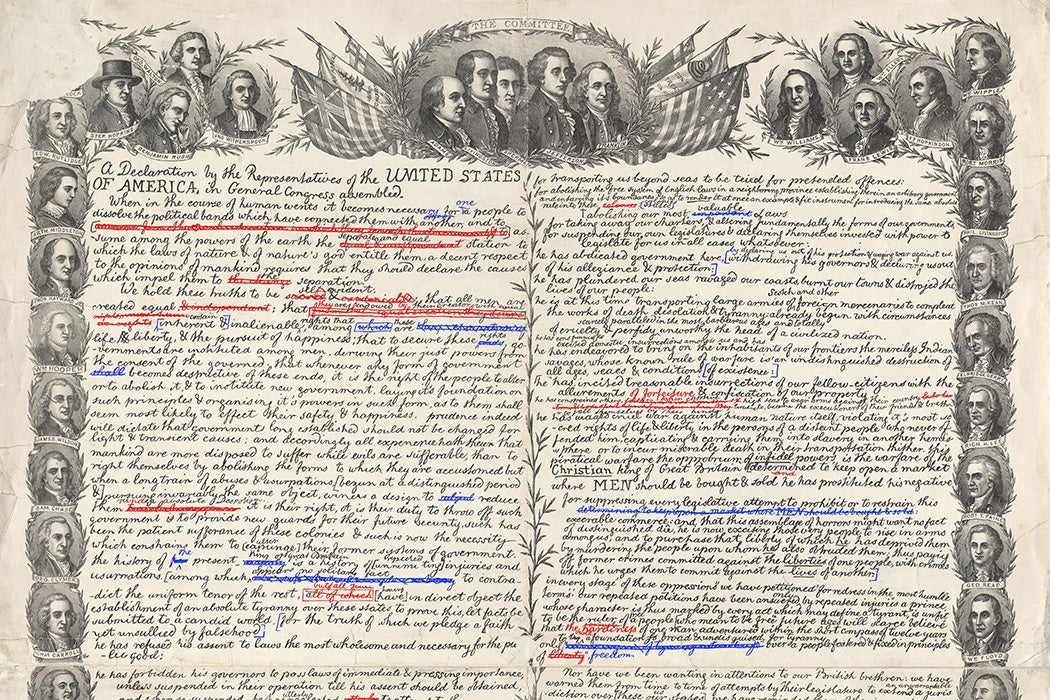 examples in the declaration of independence summary