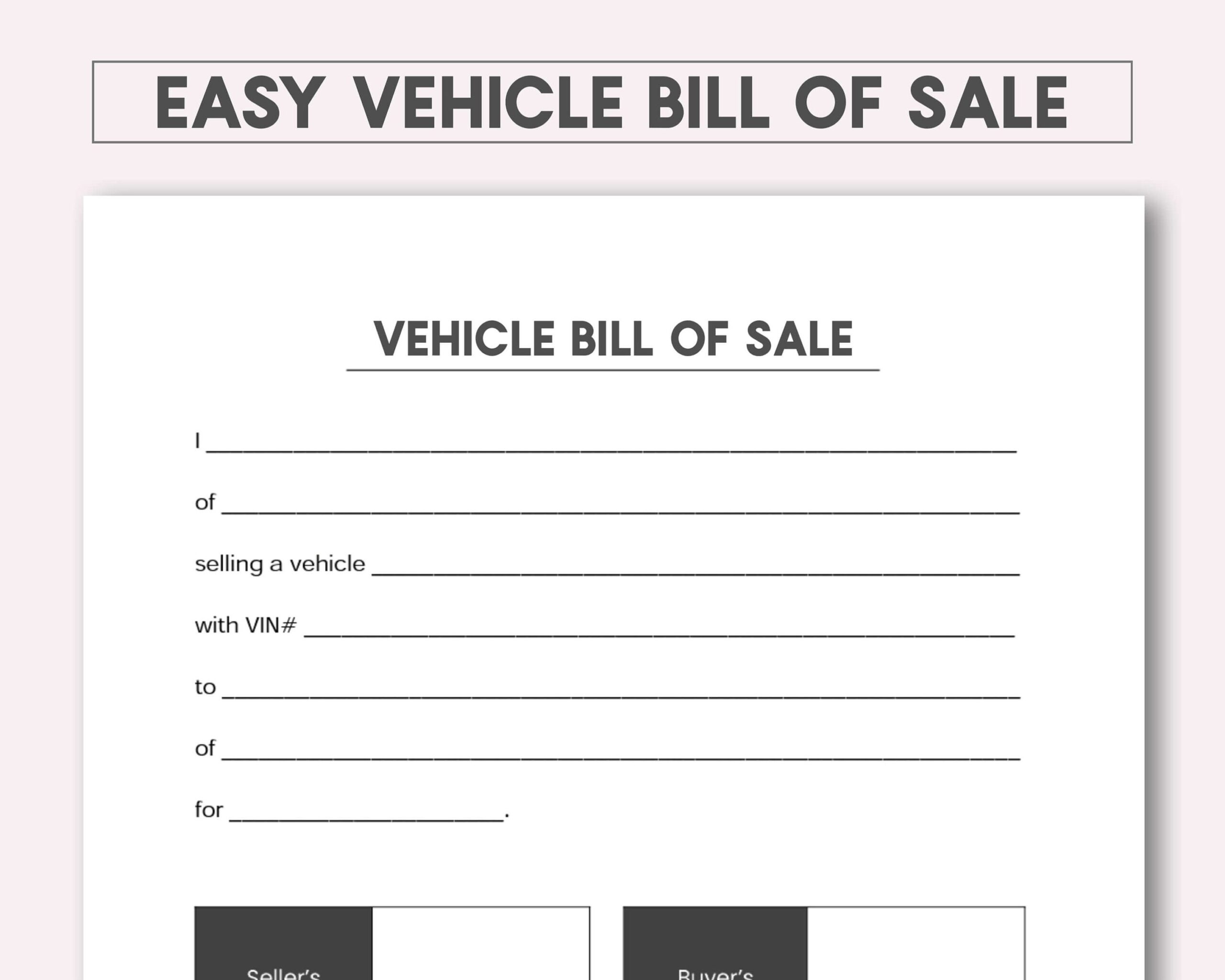 examples of a bill of sale for car transactions scaled