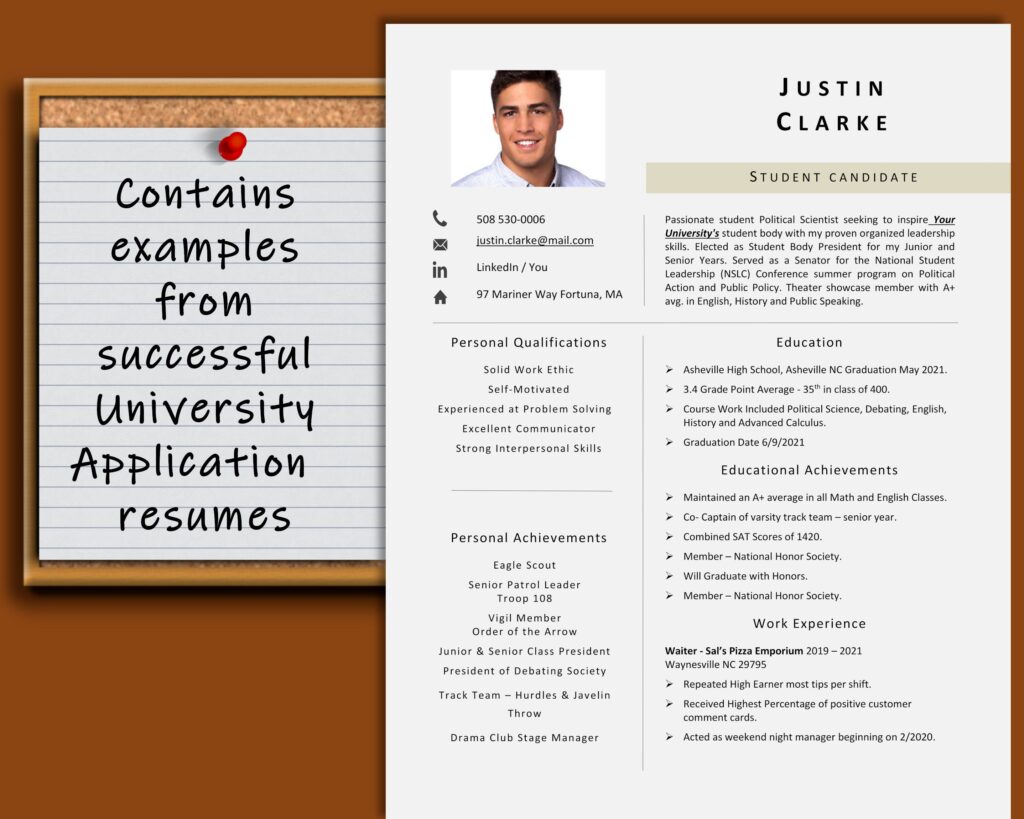 examples of a college application resume for success scaled