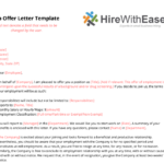 examples of a job offer letter explained