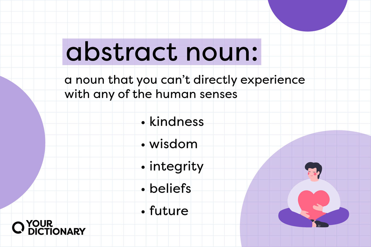 examples of abstract noun in a sentence explained