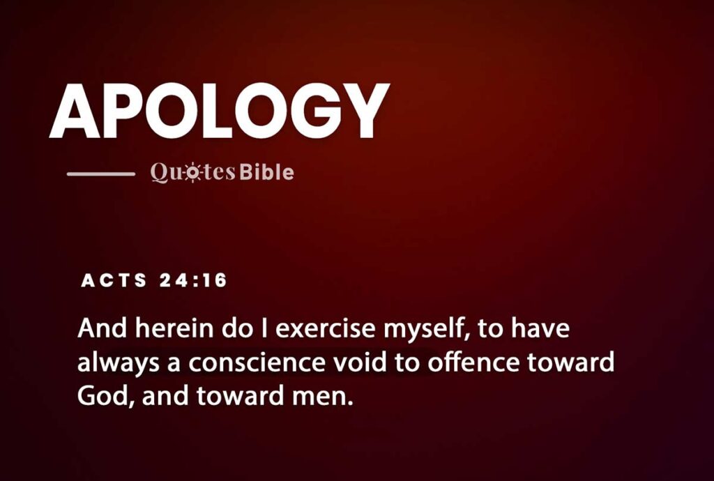 examples of apologies in the bible