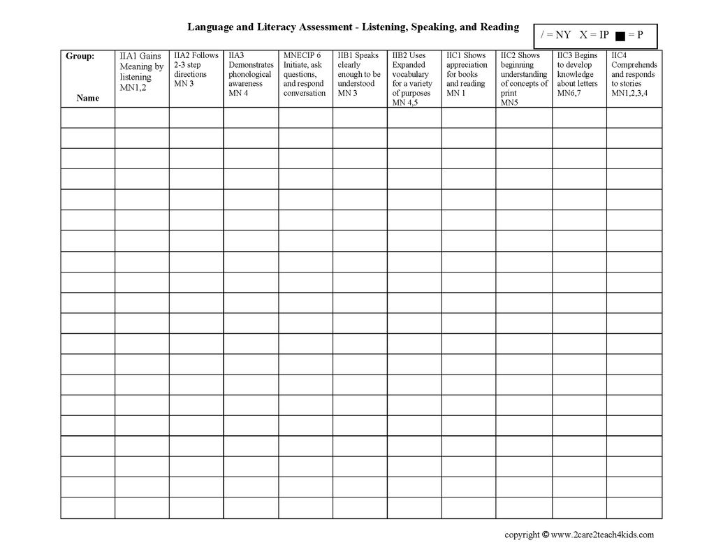 examples of assessment tools for early childhood education pdf