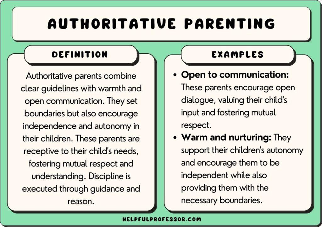 examples of authoritative parenting in action