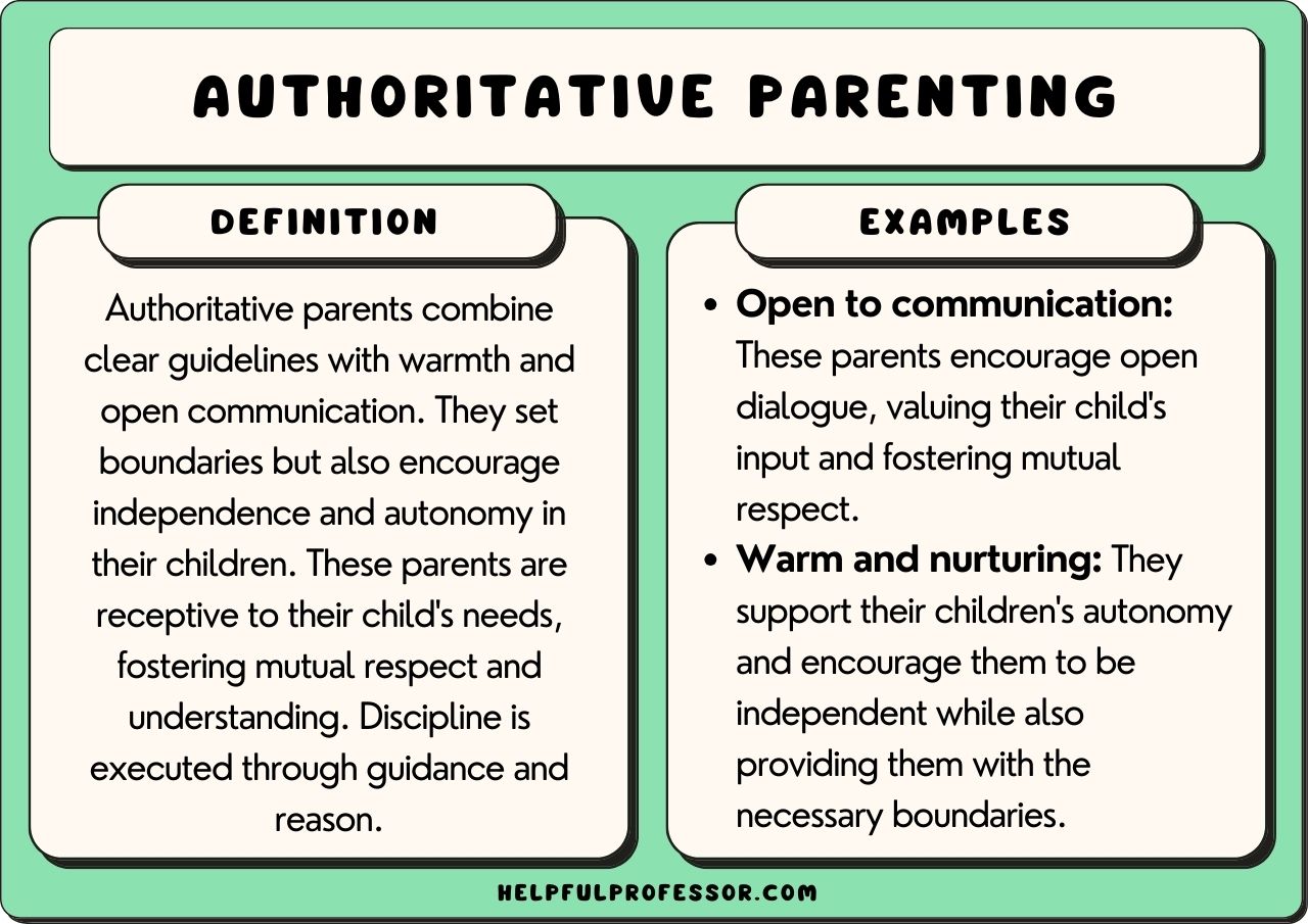 examples of authoritative parenting in action