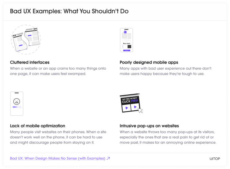 Examples of Bad UX and Their Impact on Users