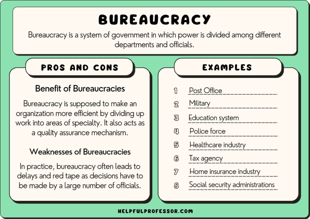 examples of bureaucracy in healthcare systems