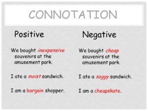 Examples of Connotation That Shape Our Language
