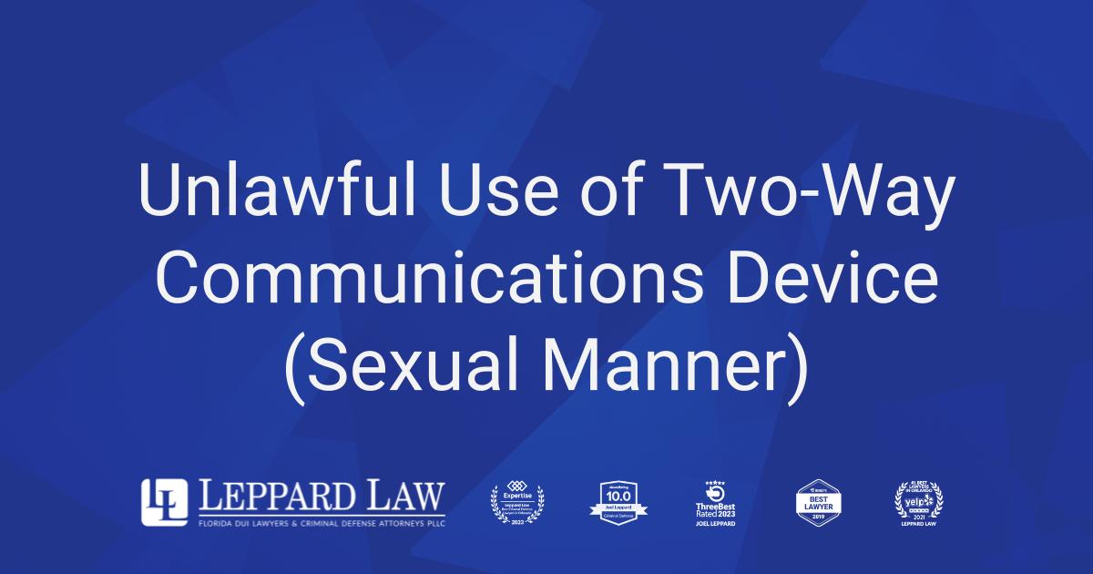 examples of criminal use of communication facility explained