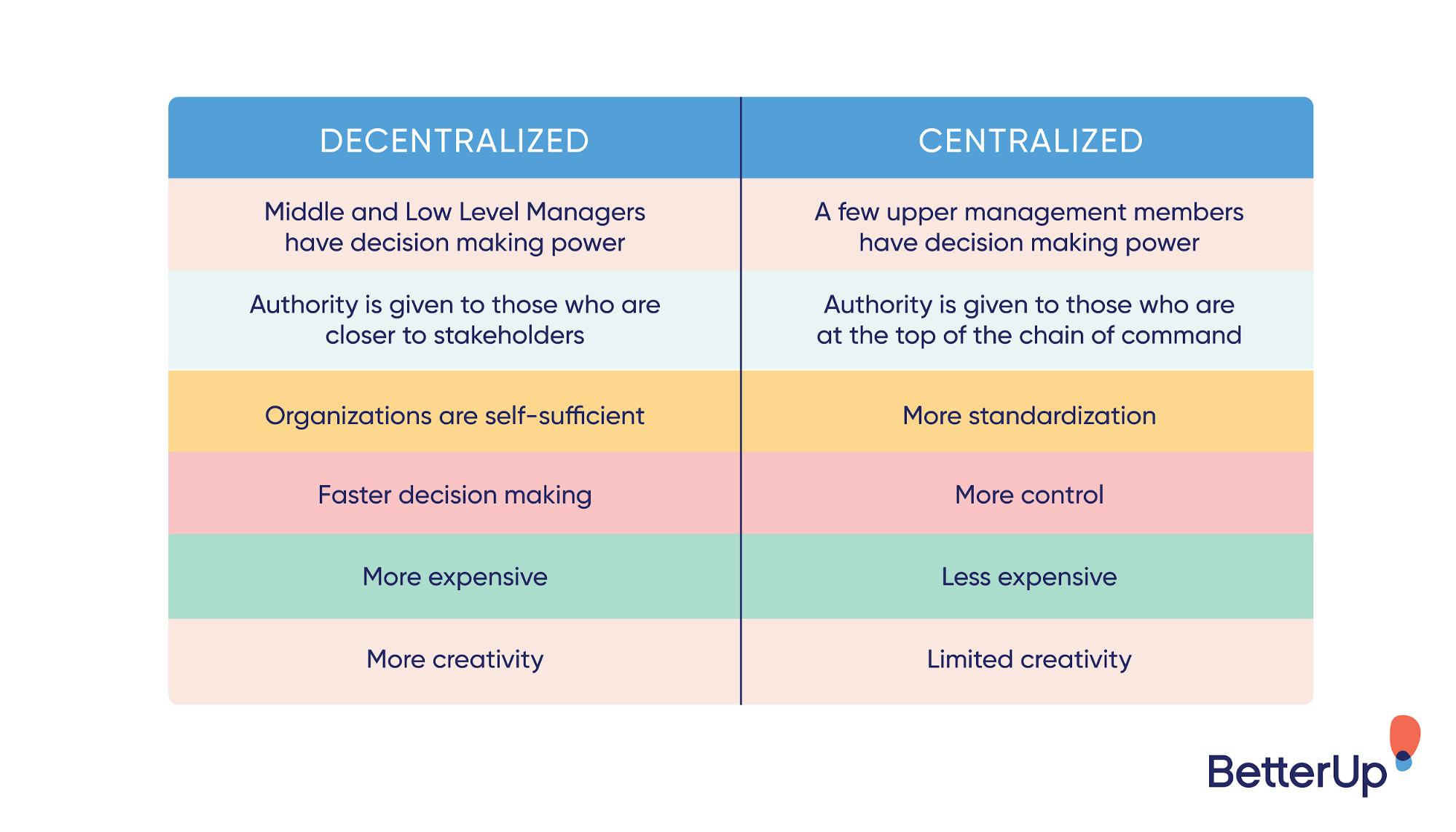 examples of decentralized management success