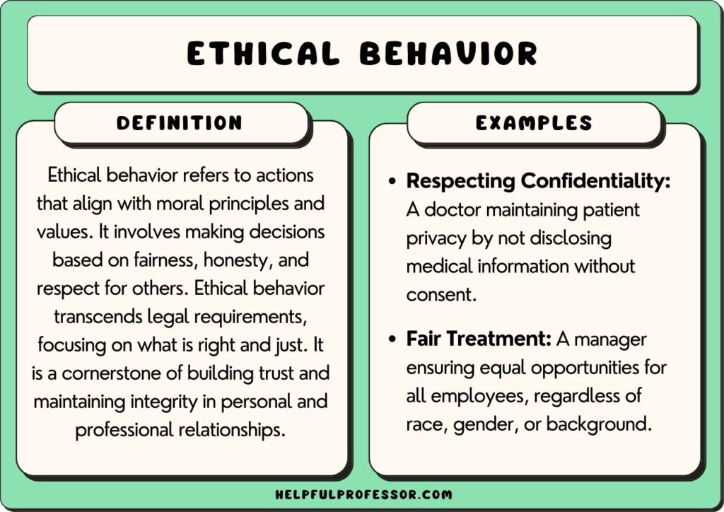 examples of ethical values in action