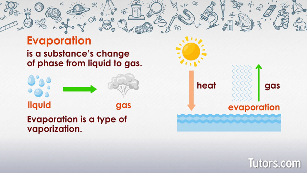 examples of evaporation and its importance