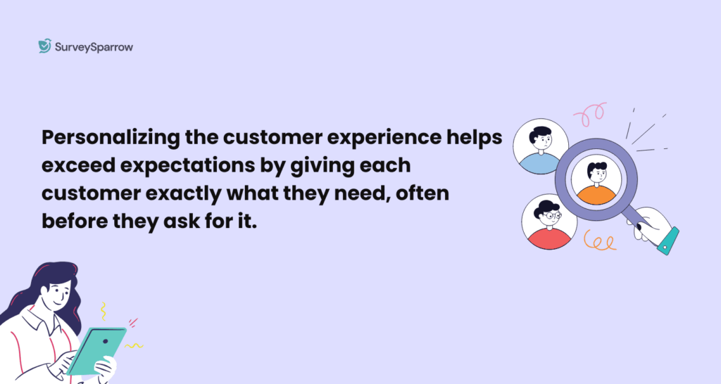 examples of exceeding customer expectations