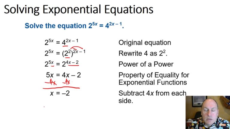 Examples of Exponential Equations in Action