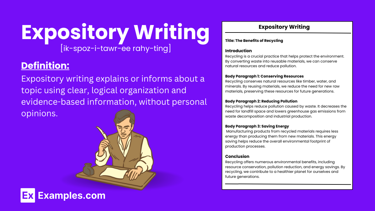 examples of expository writing for clear communication