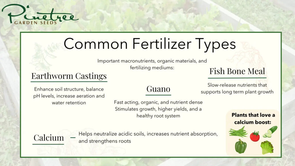 examples of fertilizers boost your gardens growth